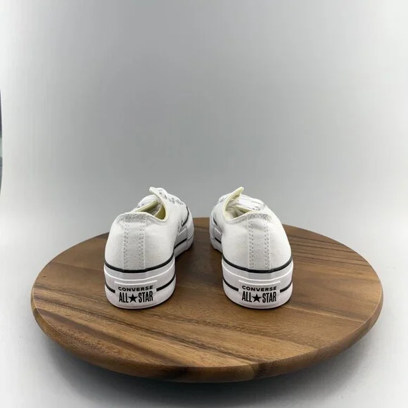 Converse Women's Chuck Taylor All Star Lift OX Size 7.5 White 560251C - Picture 4 of 8